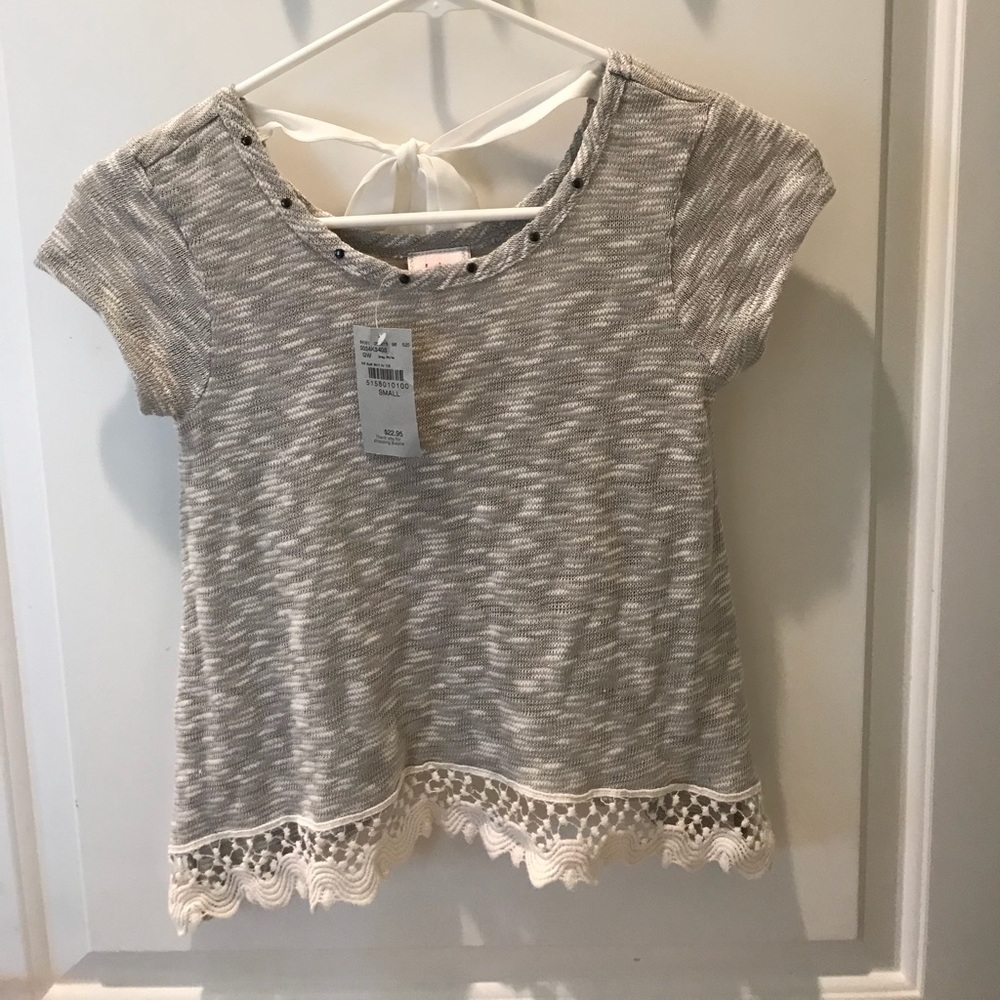 Girls knit tee